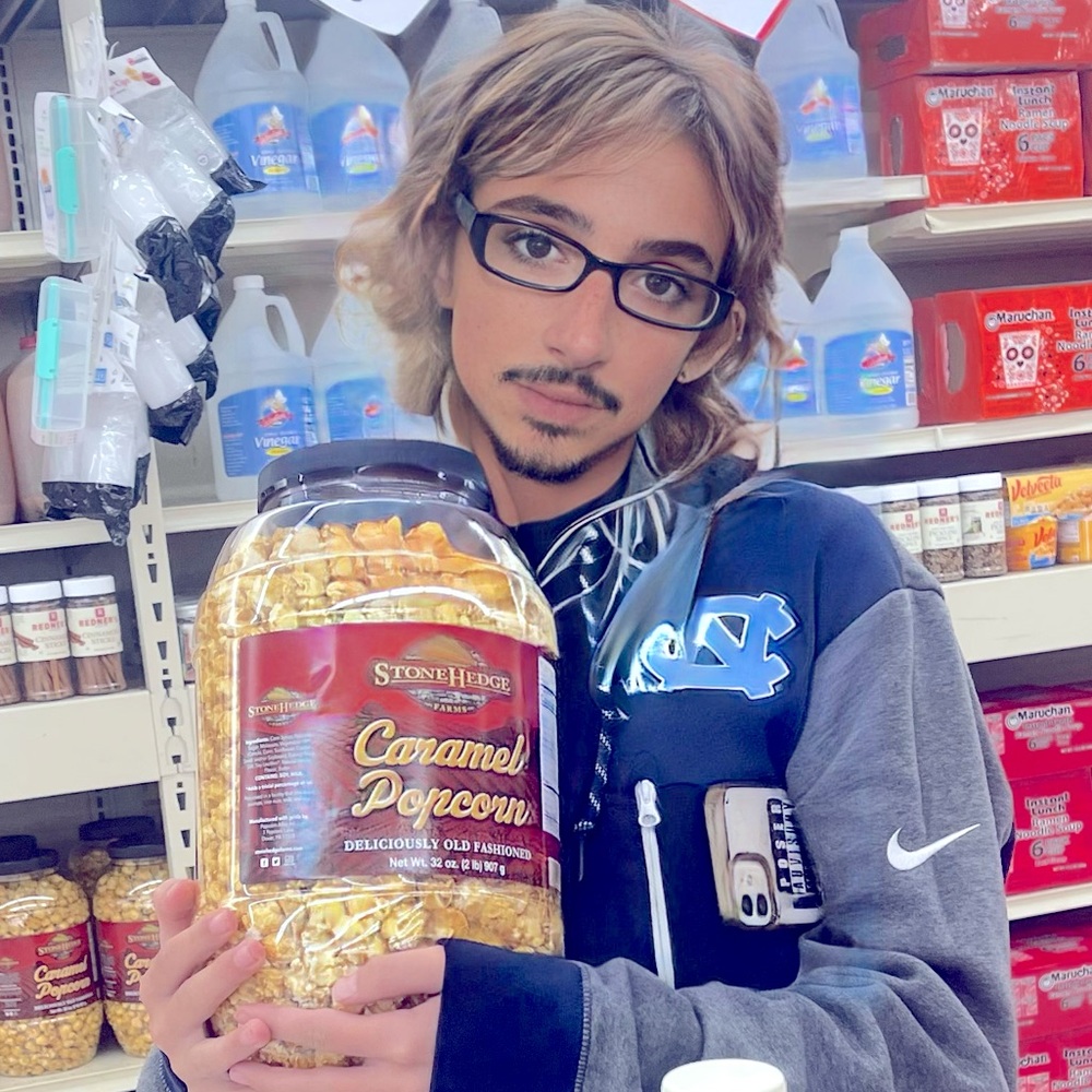 Caramel popcorn bucket